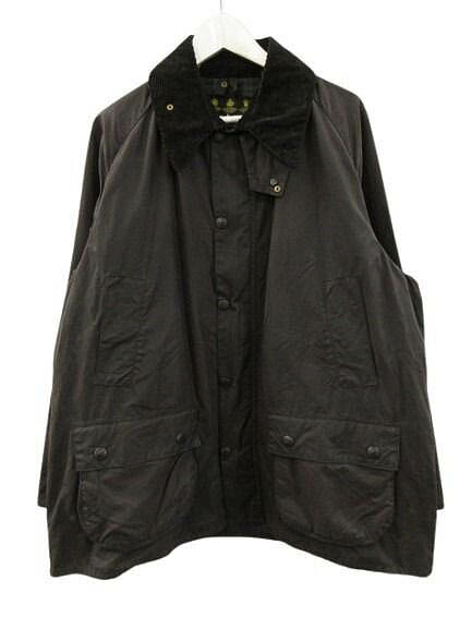 【中古】バブアー Barbour ビデイル BEDALE オイルドジャケット C46 ニュージーランド製 3ワラント 黒いこと 蝋涙綿織物 メンズ 【ベクター 古着】 260516