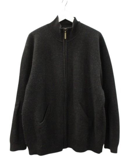 【中古】ペンドルトン PENDLETON 編み物上衣 ジップアップ メリノウール 黒いこと XL メンズ 【ベクター 古着】 260522
