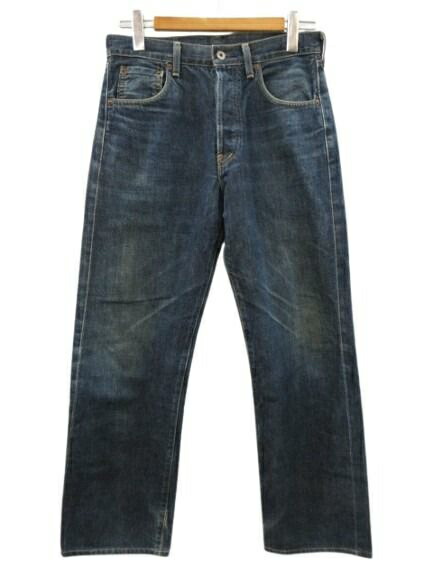 【中古】リーヴァイズジーンズ Levi\u0027s 90s 702XX ジーンズズボン下 デニム 日本製 刷り直す ビッグE 赤耳 青色 W32 メンズ 【ベクター 古着】 260522