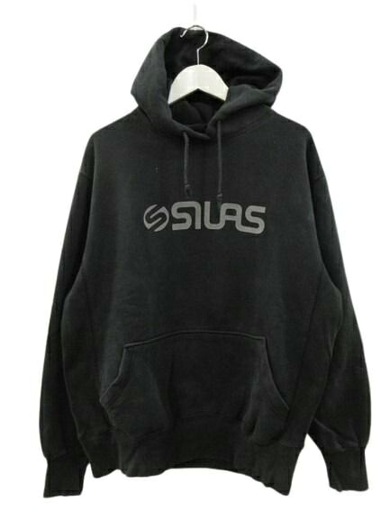 【中古】犀ラス SILAS フーデットスウェット スウェットパーカー ロゴタイプ刷り上げる ティーシャツ 黒いこと L メンズ 【ベクター 古着】 260603