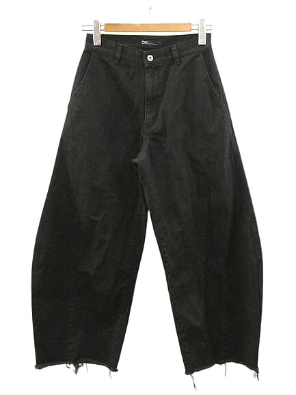 【中古】プラージュ Plage ブラックデニムパンツ 広広とした カットオフ 36 デニム ボトムス レディース 【ベクター 古着】 260604