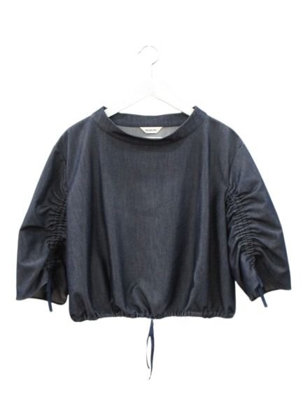 【中古】インゲボルグ INGEBORG STデニムシャーリングスリーブブラウス 3 9号 ネイビー トップス レディース 【ベクトル 古着】 260627｜ブランド古着ベクトルプレミアム店