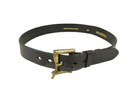 【中古】グレンロイヤル GLENROYAL ファイヤーマンバックルベルト FIREMAN BUCKLE BELT ブライドルレザー スコットランド製 ブラック 30 メンズ 【ベクトル 古着】 260705｜ブランド古着ベクトルプレミアム店