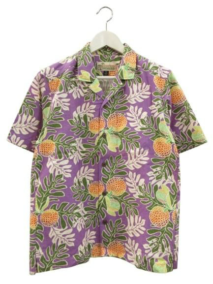 【中古】パタゴニア Patagonia パタロハ pataloha アロハシャツ ハワイアンシャツ 総柄 52566SP18 パープル XS メンズ 【ベクトル 古着】 260710｜ブランド古着ベクトルプレミアム店