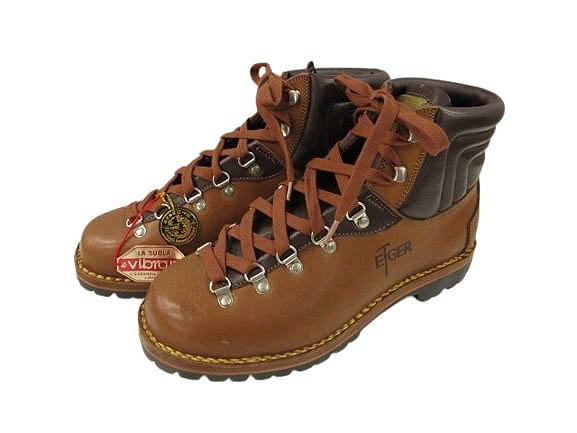 【中古】未使用品 アイガー EIGER トレッキングブーツ 登山靴 レザー 27 ブラウン 日本製 VIBRAMソール メンズ 【ベクトル 古着】 260722｜ブランド古着ベクトルプレミアム店