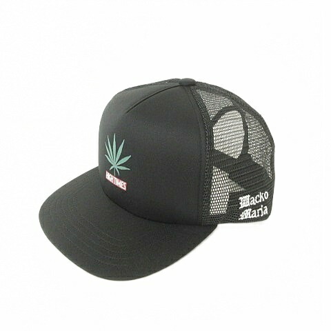 WACKO MARIA WMロゴ ブラックキャップ WACKO MARIA/ワコマリア/HIGHTIMES /MESH CAP/ハイタイムス