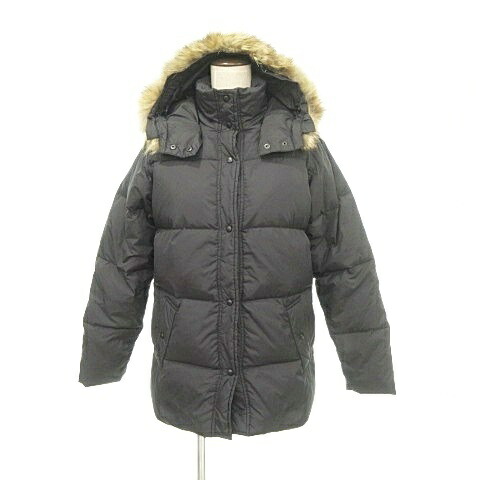 【中古】ジャーナルスタンダード JOURNAL STANDARD ラクーンファー ダウンコート アウター ジャケット 黒 ブラック ■YHS4 【ベクトル 古着】 250918