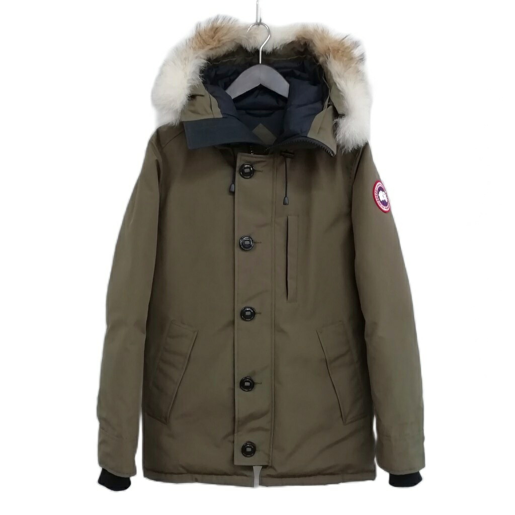 【中古】カナダグース CANADA GOOSE 3426MA CHATEAU PARKA シャトーパーカ  落ちこむパーカー 落ちこむ上衣 S オリーブ系 メンズ 【ベクター 古着】 260113