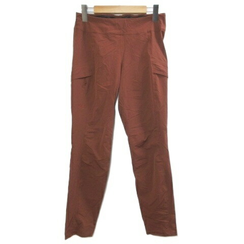 【中古】アークテリクス ARC'TERYX 美品 SABRIA PANT 23930 サブリア パンツ ハイキング アウトドアウェア ナイロン ストレッチ ワンポイント刺? 2 155/68A S相当 茶 ブラウン /X レディース 【ベクトル 古着】 260130