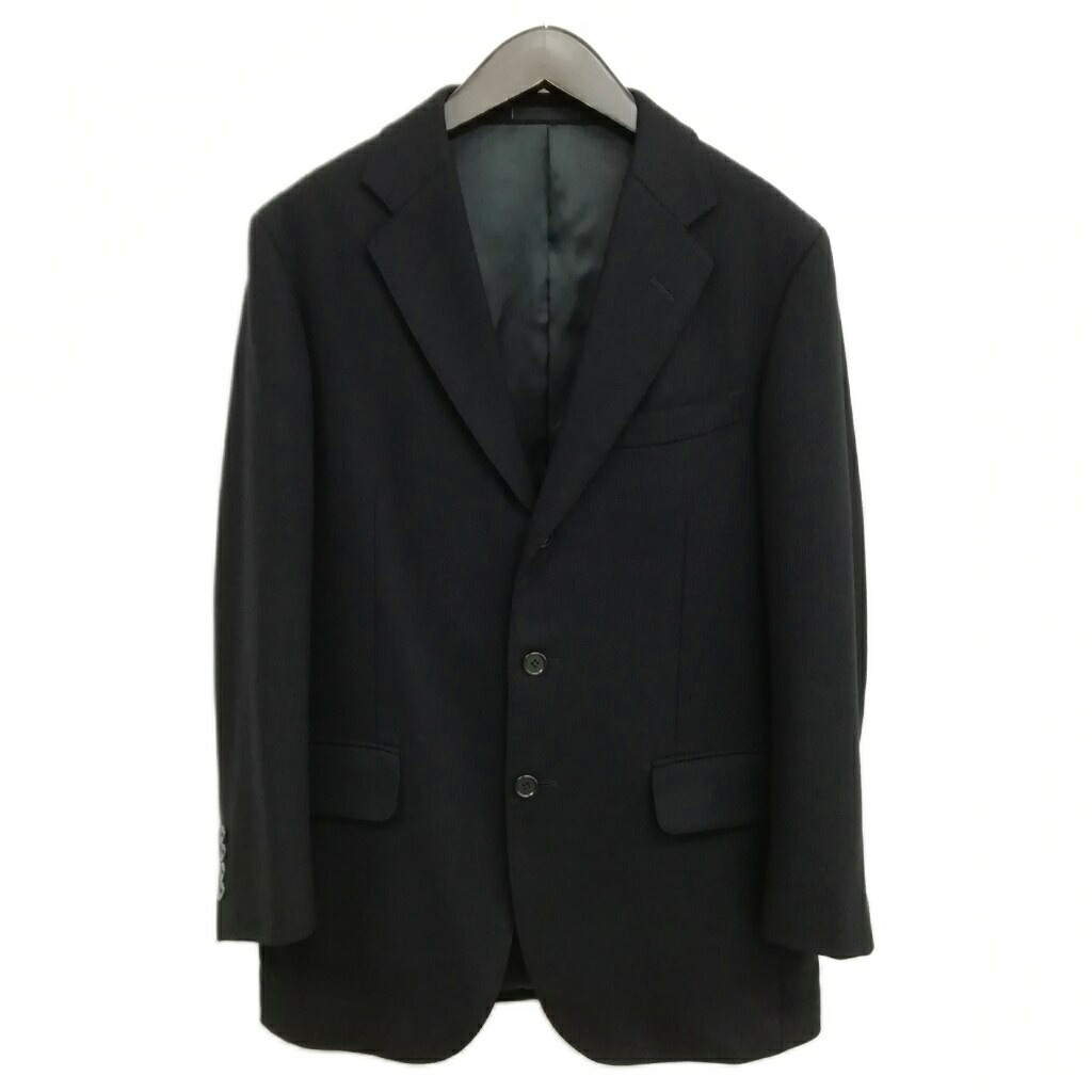 【中古】赤ちょうちんバリー BURBERRY 羊毛 カシミール シングル 3B 上衣 テーラード スポーツジャケット AB4 黒いこと メンズ 【ベクター 古着】 260206