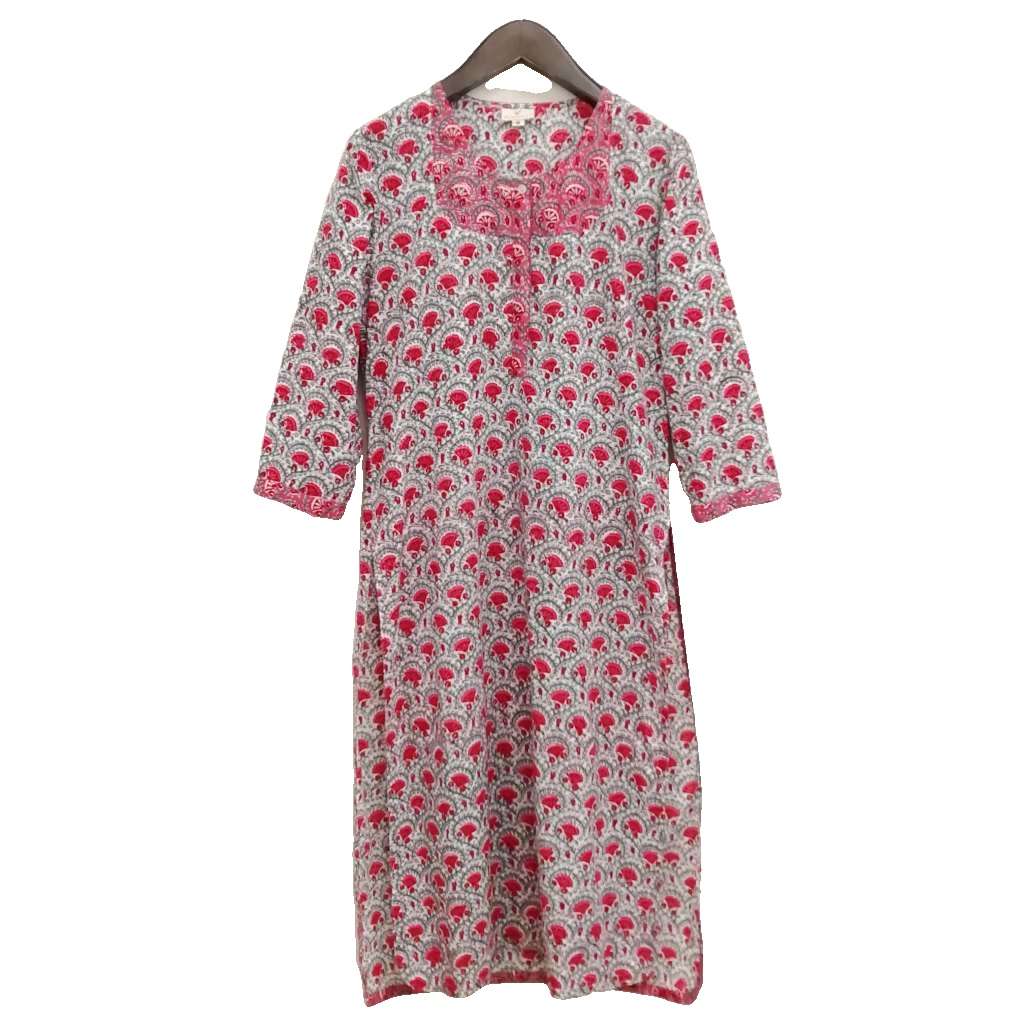 【中古】アノーキ ANOKHI Spring Glory collection クルタ ワンピース チュニック M ピンク系 レディース 【ベクトル 古着】 260316