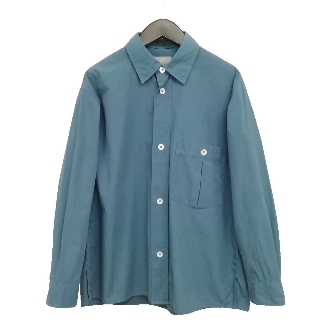 【中古】マーガレットハウエル MARGARET HOWELL 579-3150001 TUMBLED COTTON PLAINWEAVE 22SS プルオーバー 長袖 S 米国海軍系 メンズ 【ベクター 古着】 260521