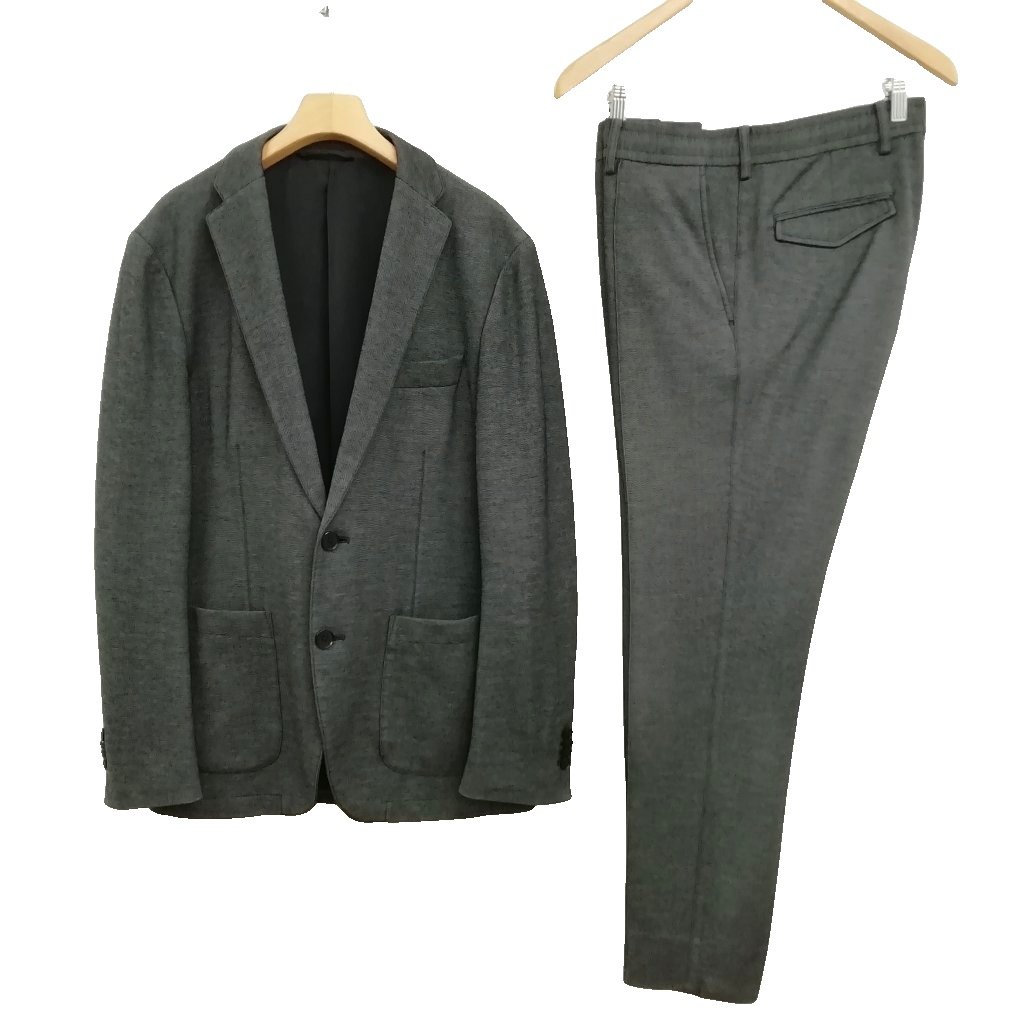 【中古】ジョセフオム JOSEPH HOMME 伸ばすこと プルオーバー 背広 セットアップ フォーマル 上衣 スラックス 48 濃灰色 メンズ 【ベクター 古着】 260528