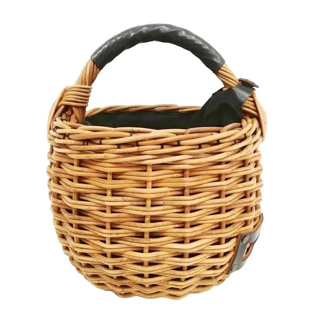 【中古】エバゴス EBAGOS 紅籐 リネン被せ 壱手持ち部分 カゴ御徒面子 井戸釣瓶御徒面子 自然的 黒いこと レディース 【ベクター 古着】 260611
