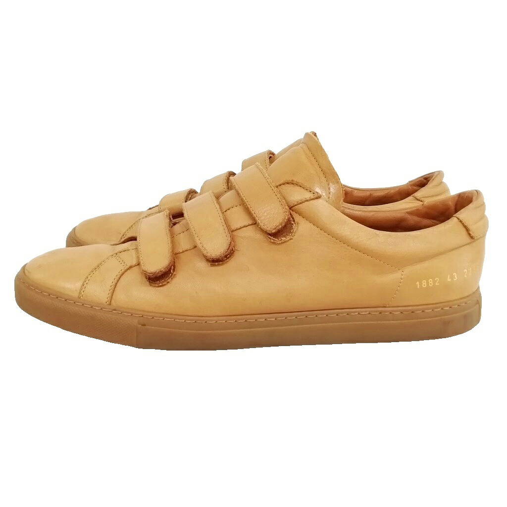 【中古】コモンプロジェクト COMMON PROJECTS Achilles ベルクロ ローカット スニーカー レザー 43 ブラウン系 メンズ 【ベクトル 古着】 260715｜ブランド古着ベクトルプレミアム店