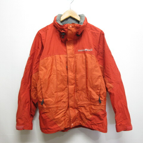 美品　モンベル　レインダンサージャケット　マウンテンパーカ　ゴアテックス　赤　L montbell レッド マウンテンパーカー L モンベル L レインダンサー