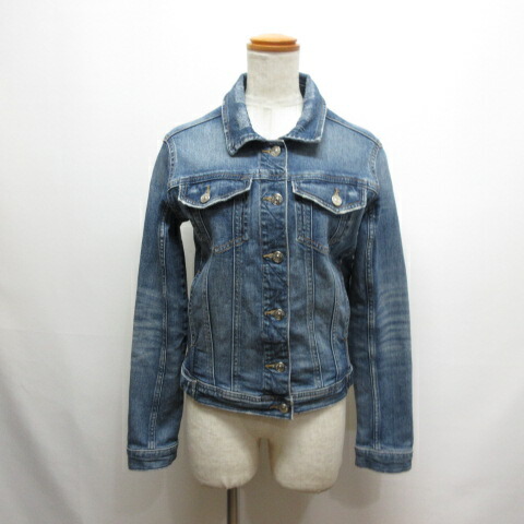 楽天市場】k□ザラ/ZARA ウィメンズ USED加工 デニムジャケット/G