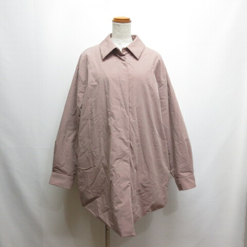 【中古】未当て嵌める品 ミズイロインド mizuiro ind 25AW 広々とした パディング プルオーバー 上衣 サクラ色 中綿 厚地の外套 ステンカラー 裏地付き添い人 引き船付き添い人 レディース 【ベクター 古着】 260305
