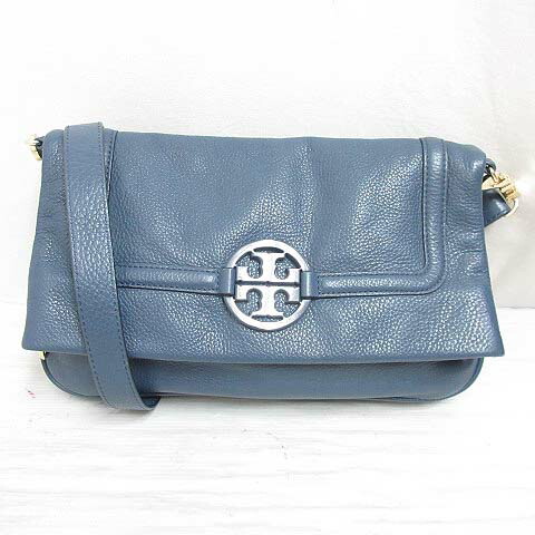 【中古】トリーバーチ TORY BURCH 美品 レザー 3WAY ショルダー クラッチ バッグ ブルー 青 斜め掛け 裏地付き ☆AA★ レディース 【ベクトル 古着】 260618|ブランド古着ベクトルプレミアム店
