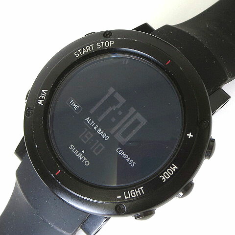【中古】スント SUUNTO ウォッチ コアディープブラック ALU DEEP BLACK 黒 黒いこと 蓄電池取り替えっこ 検査と修理済 メンズ 【ベクター 古着】 260607