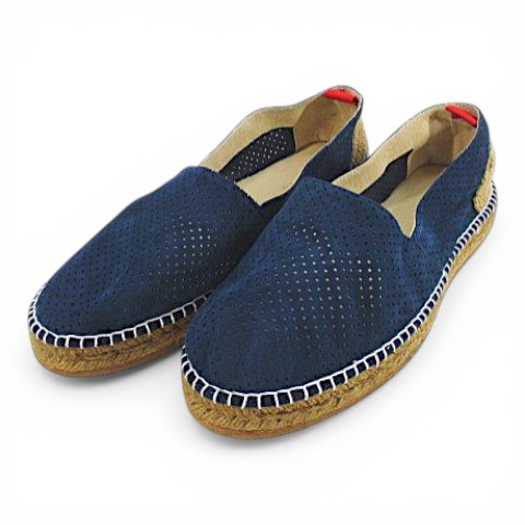 【中古】ノンネイティブ nonnative NN-F2313 DRIFTER SLIP ON COW SUEDE ドリフタースリッポン パンチング エスパドリーユ 27.5cm ネイビー 紺系 スエード メンズ 【ベクトル 古着】 260328