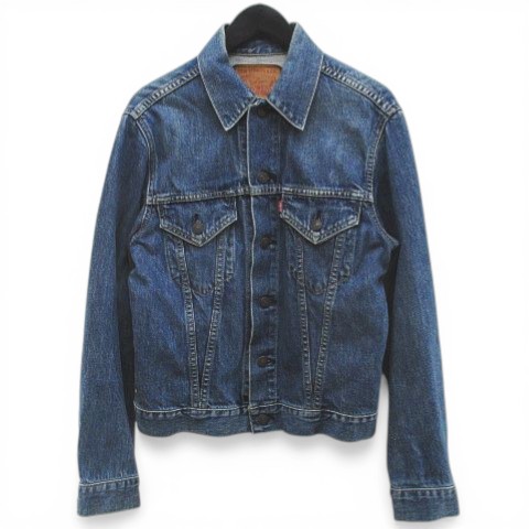 【中古】リーバイス Levi's 71557-02 ヴィンテージ 復刻 デニム ジャケット ジージャン 38 青系 インディゴブルー ボタン 日本製 メンズ 【ベクトル 古着】 260317