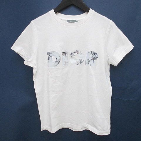 【中古】ディオール Christian Dior ダニエル・アーシャム 共同研究 20SS 半袖 プルオーバー カットソー 12 白系 白いこと ロゴタイプ 文字記号 刷り上げる キッズ 【ベクター 古着】 260410