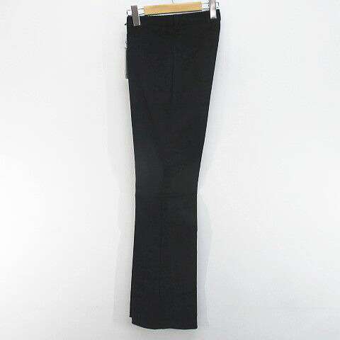 【中古】未当て嵌める品 ルッツォ RUZZO ロング丈 コール天ズボン下 太陽フレア 40 紺系 米国海軍 無地 ジップフライ 伸ばすこと イタリア製 曳き船付 レディース 【ベクター 古着】 260602