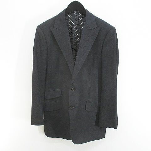 【中古】スキャバル SCABAL セットアップ スーツ テーラード ジャケット ロングパンツ スラックス ジップフライ 灰系 グレー 日本製 ロールアップ 毛 ウール 裏地 メンズ 【ベクトル 古着】 260712|ブランド古着ベクトルプレミアム店