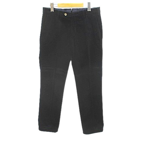 【中古】エムエムエックス MMX ロング丈 コーデュロイパンツ ジップフライ 30/34 黒系 ブラック ストレッチ 無地 メンズ 【ベクトル 古着】 260714｜ブランド古着ベクトルプレミアム店