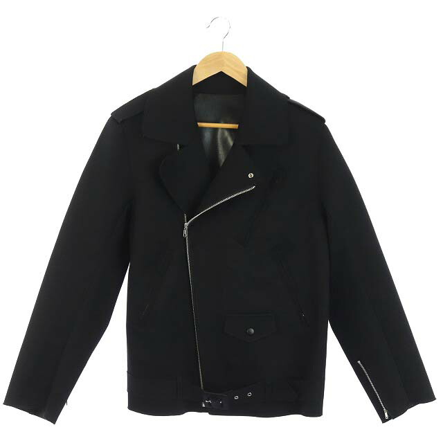 話題の行列 メンズファッション コート ジャケット 裏側フェイクレザー ダブル ライダースジャケット 17年製 Pulla Toga プルラ 中古 トーガ 36 古着 ベクトル メンズ Isb81 Ec Df ブラック 黒 Gs Louislegrand Com