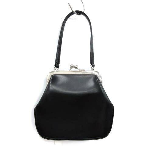 中古 コムデギャルソン Comme Des Garcons Katsuyuki Yoshida 吉田カバン 青山店限定 がま口バッグ ハンドバッグ ワンハンドル ミニ レザー 黒 ブラック Kz K222 Pj メンズ ベクトル 古着 Andapt Com