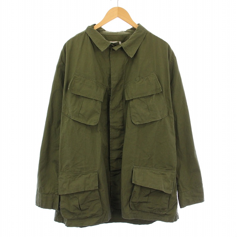 ＵＳーＡＲＭＹ ジャングルファティーグ　グリーンリーフ ベトナム戦争 69年製 US ARMY Jungle Fatigue Pants 4th 迷彩 M-LONG 60s 米軍