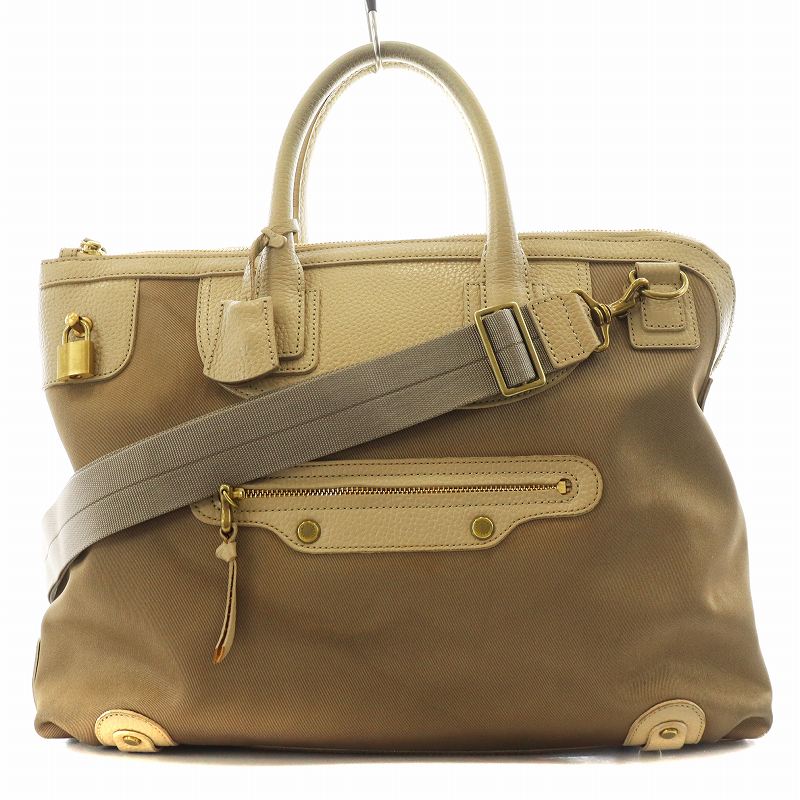 TIPZONEティップゾーン ブラウンレザーボストンバッグ TIPZONEティップゾーン ブラウンレザーボストンバッグ TIPZONEティップ