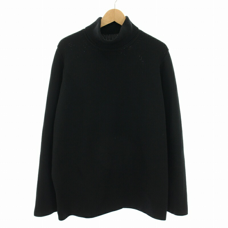 【美品】テアトラ CARTRIDGE KNIT CREW 7G サイズ4 黒 081-102505310075_1.jpg
