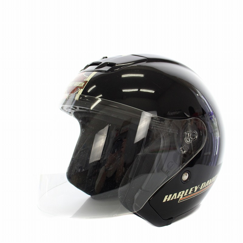 【中古】ハーレーダビッドソン HARLEY DAVIDSON ヘルメット フルフェイス 装飾用 インテリア XS 53-54cm 黒 ブラック 028-0357 /YT ●D その他 【ベクトル 古着】 250617
