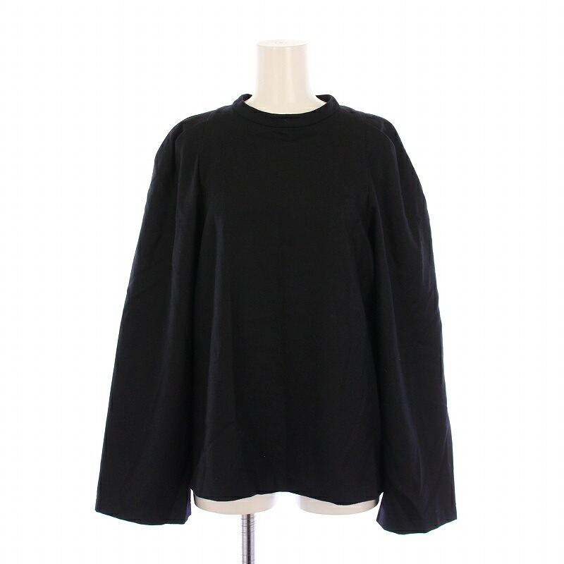 【中古】ドゥーズィエムクラス DEUXIEME CLASSE 24AW Enchantブラウス カットソー 長袖 クルーネック 無地 ウール F 黒 ブラック 24051500701030 /BB レディース 【ベクトル 古着】 250703