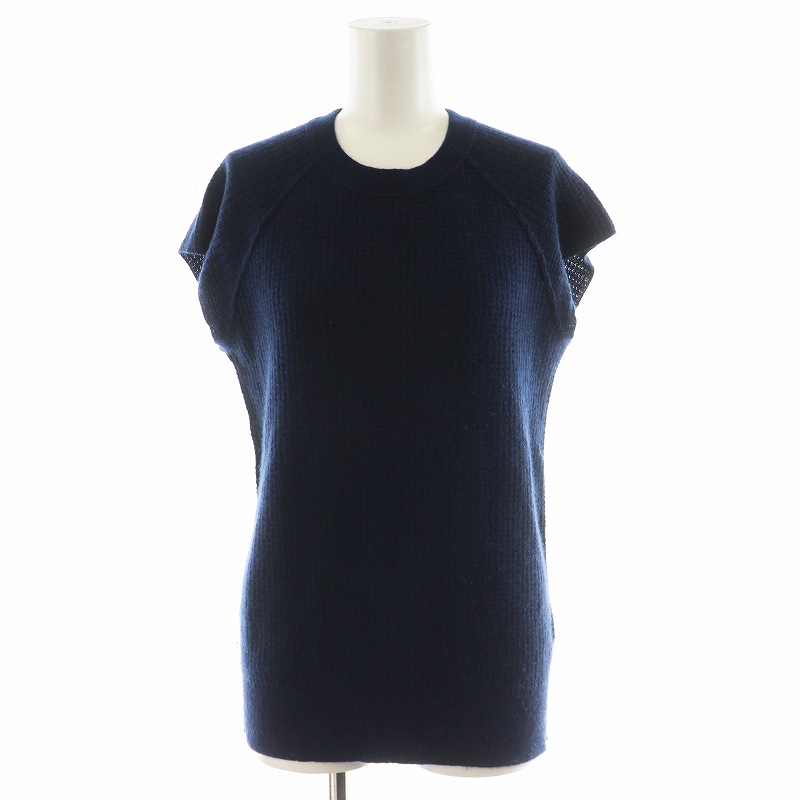 マディソンブルー MADISONBLUE 17AW HIGH GAUGE CREW NECK PO カットソー ニット 長袖 ウール 0 ベージュ a マディソンブルー MADISONBLUE 17AW HIGH GAUGE CREW NECK PO