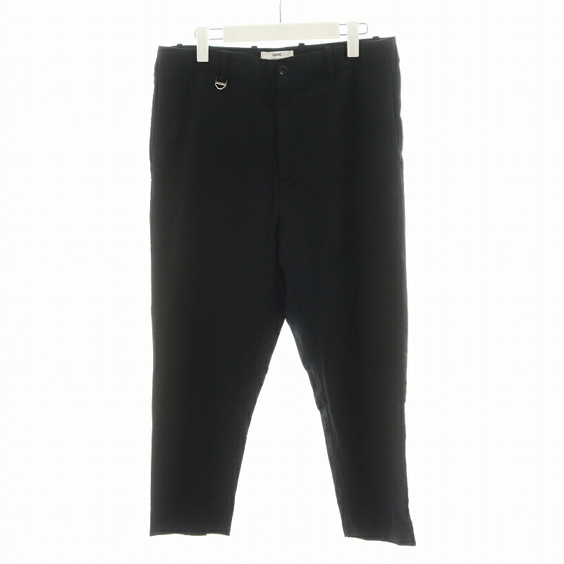 【中古】オーエーエムシー OAMC Cropped Zip Trousers トラウザーパンツ 裾ジップ ウール 31 黒 ブラック OAMN300233 /AN25 メンズ 【ベクトル 古着】 250718