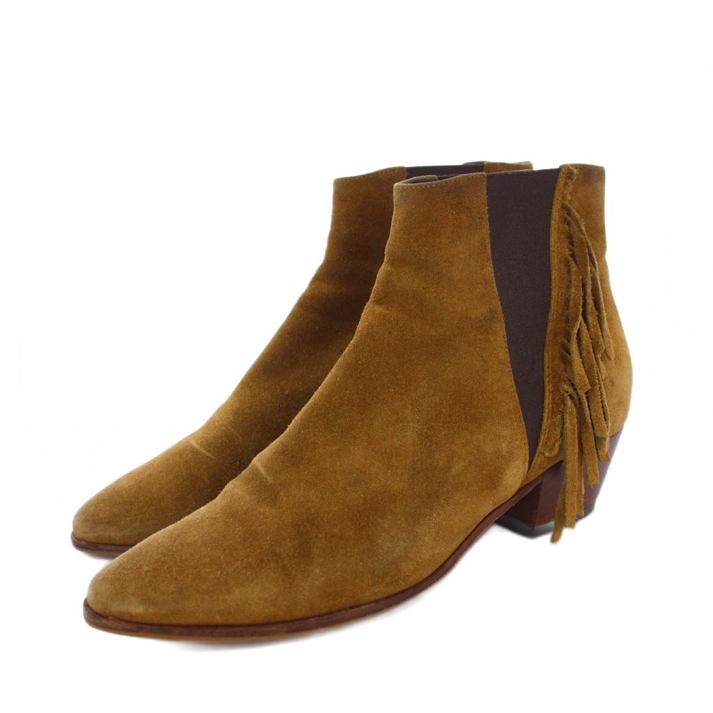 SAINT LAURENT サンローランパリ スエード ショートブーツ 37 楽天市場】SAINT LAURENT サンローラン サイドゴアブーツ ショート