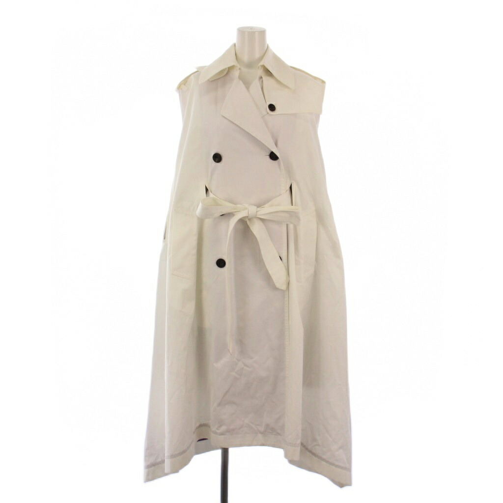 【中古】マイラン MYLAN Mantle Trench Coat トレンチコート ロング ウエストベルト ライナー付き F ホワイト MY19AW-C0006 /BM レディース 【ベクトル 古着】 250918