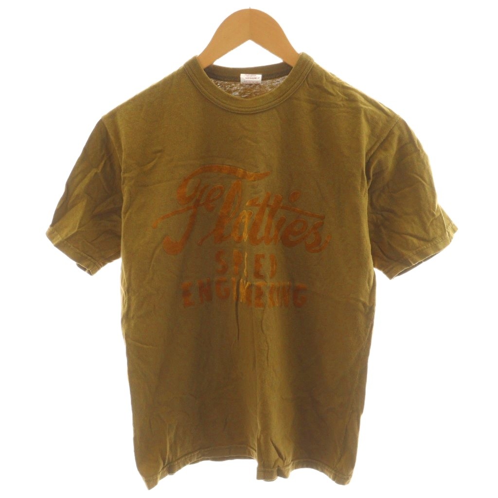 【中古】パワーウェア POWER WEAR Tシャツ カットソー 半袖 ロゴ M 茶 ブラウン /AN8 メンズ 【ベクトル 古着】 251016
