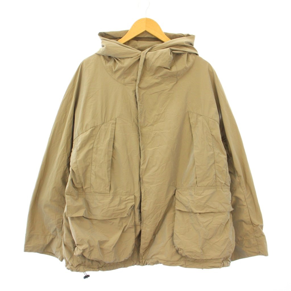 【中古】レミレリーフ REMI RELIEF マウンテンパーカー ジャケット アウター ショート丈 フード ワンカラー M ベージュ /BB レディース 【ベクトル 古着】 251006