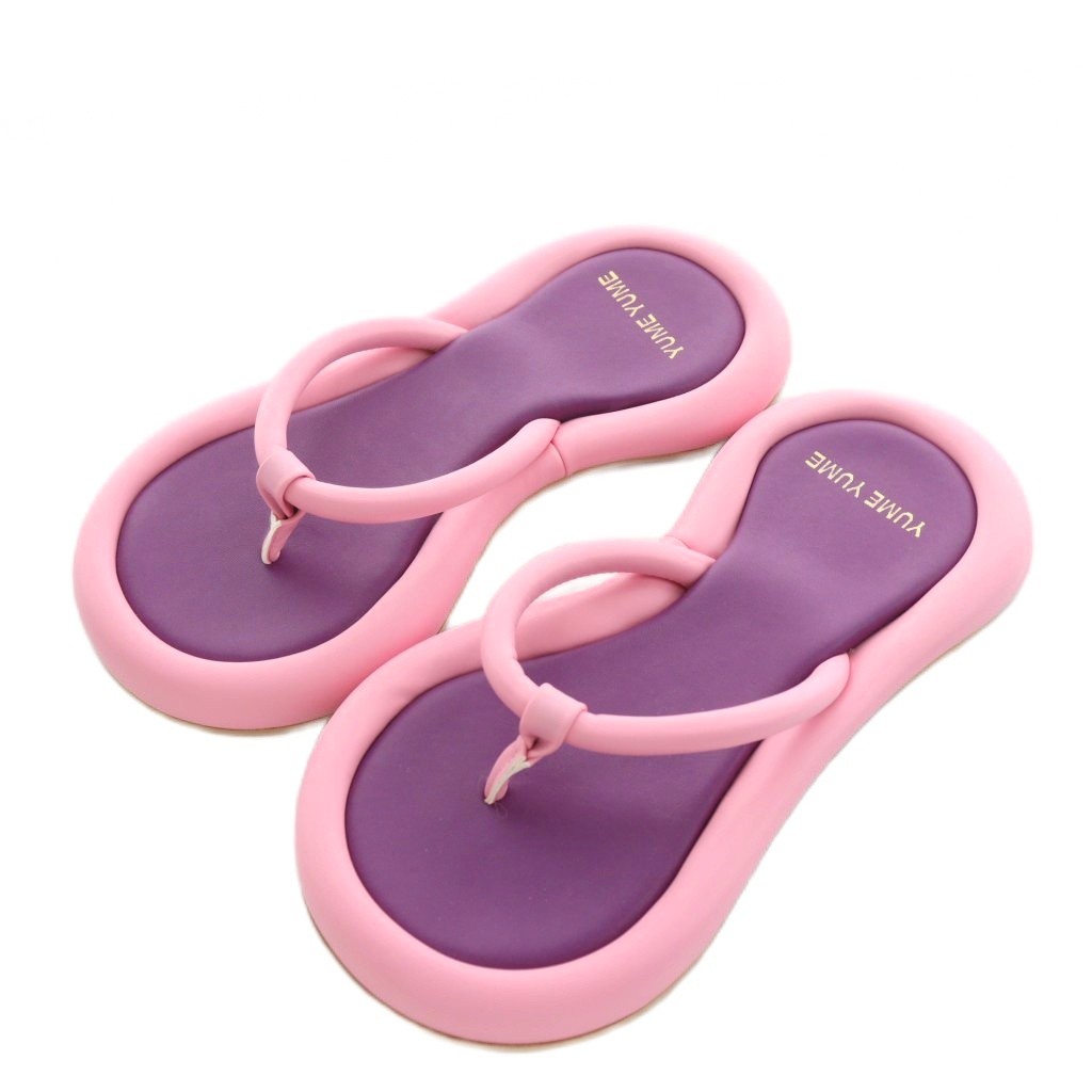 【中古】未使用品 ユメユメ YUME YUME EIGHT FLIP-FLOP トングサンダル フェイクレザー 22.0cm ピンク EF0001 /AN47 ■GY52 レディース 【ベクトル 古着】 251002