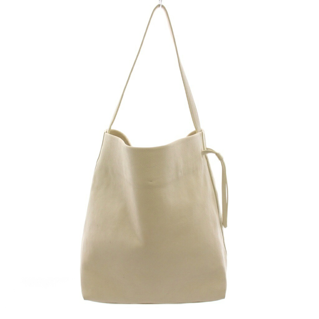【中古】メアリーオルターナ MARY AL TERNA WRAPPING トートバッグ ワンショルダー レザー アイボリー /YM レディース 【ベクトル 古着】 251021