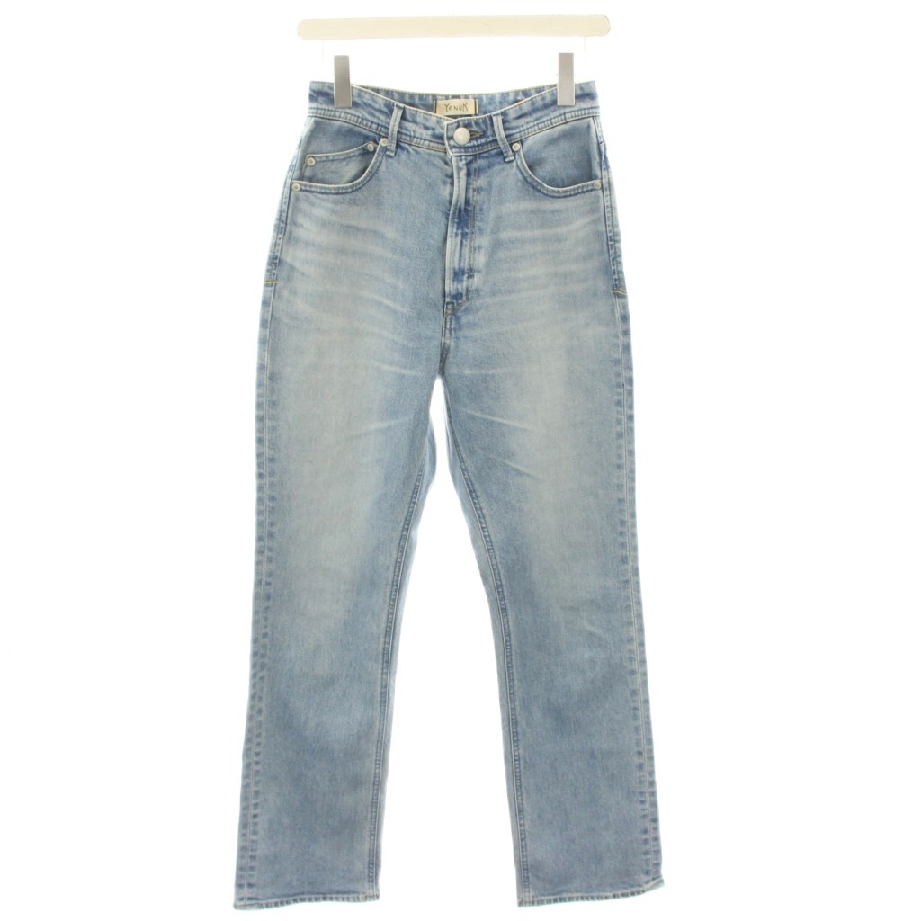 【中古】ヤヌーク YANUK ストレート ルイーズ LOUISE デニムパンツ ジーンズ ジップフライ 25 水色 ライトブルー 57134211 /YT レディース 【ベクトル 古着】 251010
