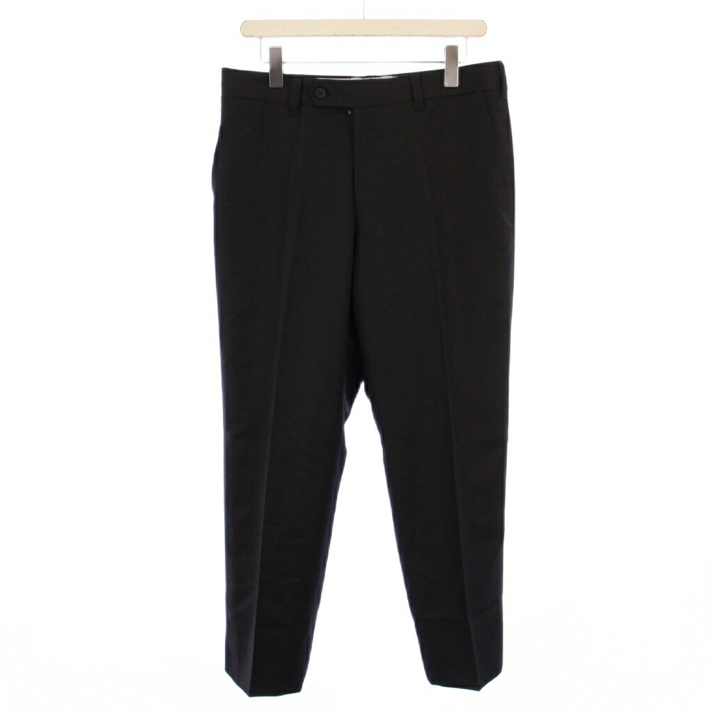 【中古】五十嵐トラウザーズ igarashi trousers サンプル品 スラックスパンツ ボタンフライ ウール モヘヤ M 黒 /BM メンズ 【ベクトル 古着】 251023｜ブランド古着ベクトルプレミアム店