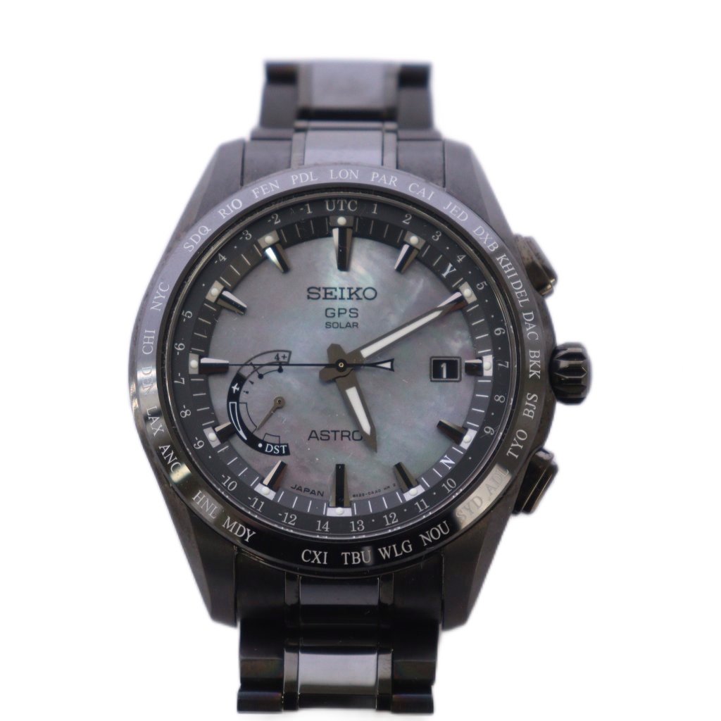 【中古】セイコー SEIKO ASTRON 2016年モデル 腕時計 3500本限定 GPS衛星電波ソーラー 黒 SBXB091 8X22-0AF0-2 /KH メンズ 【ベクトル 古着】 260221