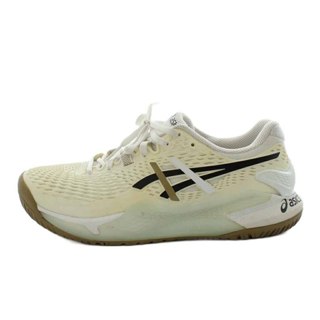【中古】ヒューゴボス HUGO BOSS × アシックス asics ゲルレゾリューション GEL-RESOLUTION 9 スニーカー シューズ US7 25.0cm 白 ホワイト 1041A453 /AN5 メンズ 【ベクトル 古着】 251118