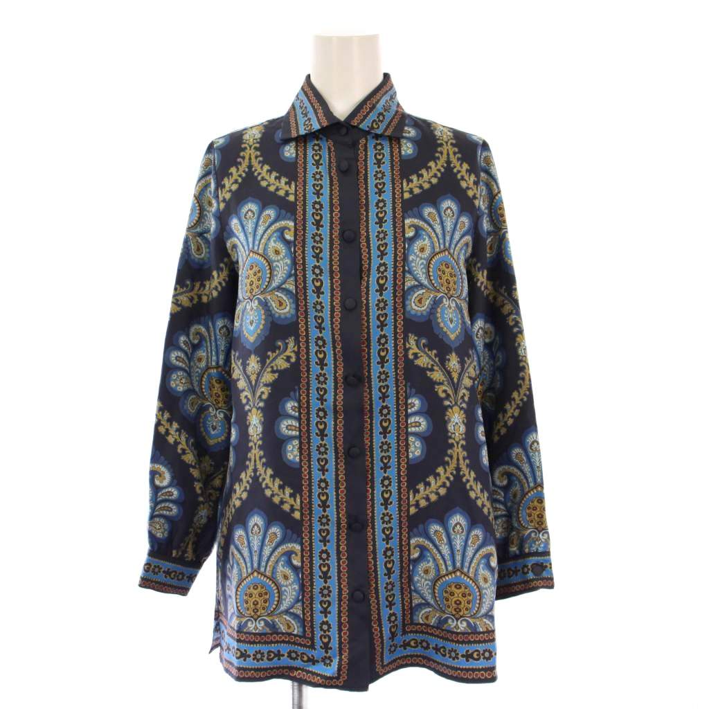 H419 新品未使用 XL 44 エトロ シルク100% シャツ レディース 楽天市場】古着 未使用 ETRO エトロ イタリア製 シルク 総柄 長袖